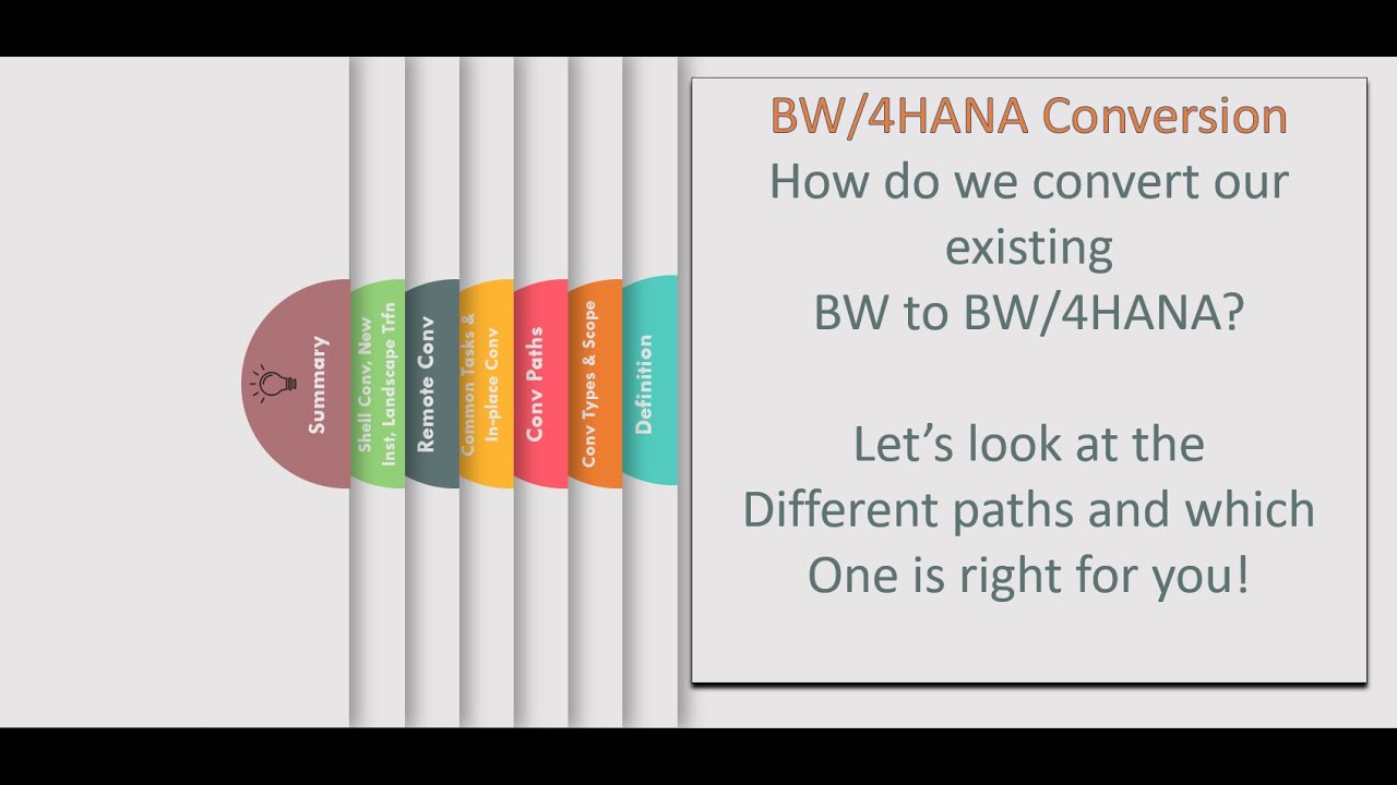BW/4HANA Conversion - In-place vs Remote vs Shell Conversion...which one suits which scenario & why?