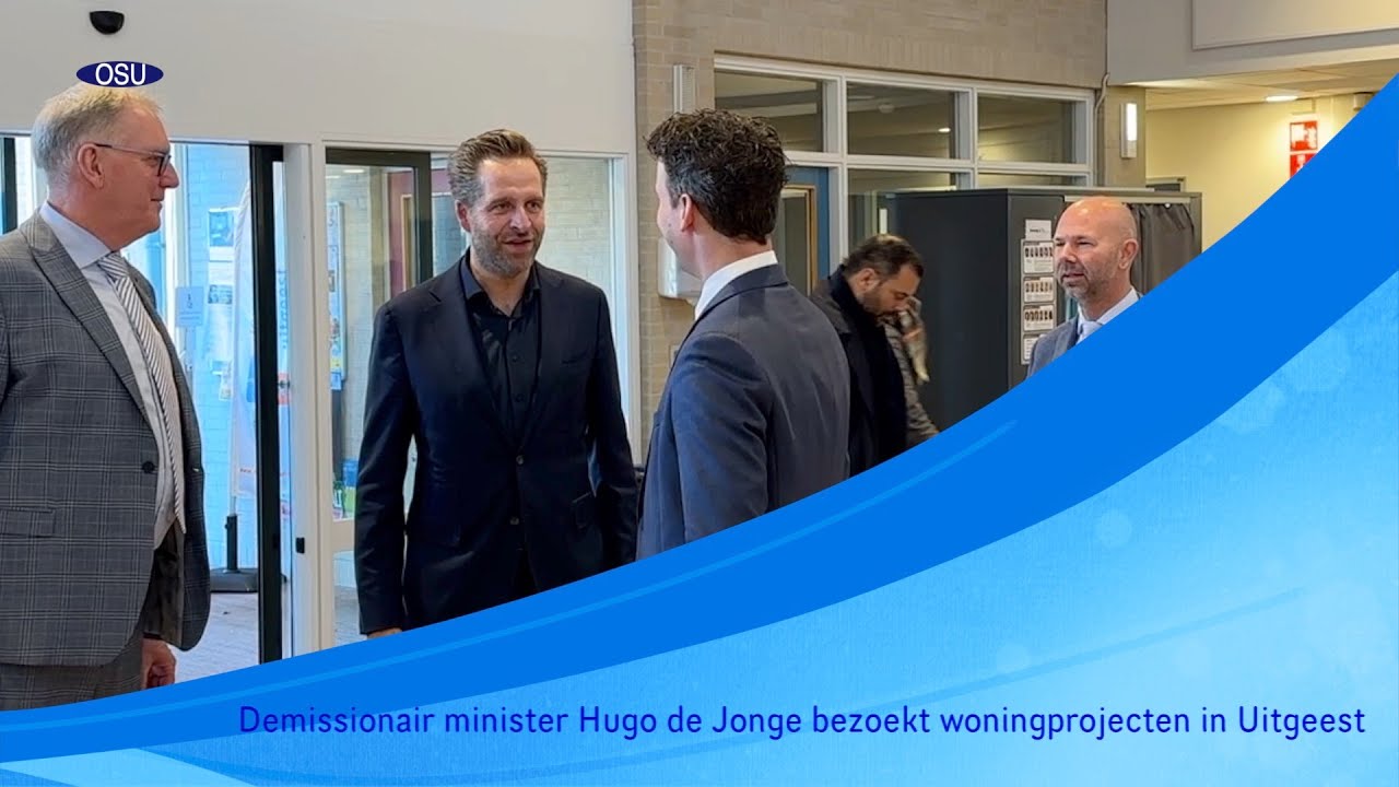 Demissionair minister Hugo de Jonge bezoekt Uitgeest