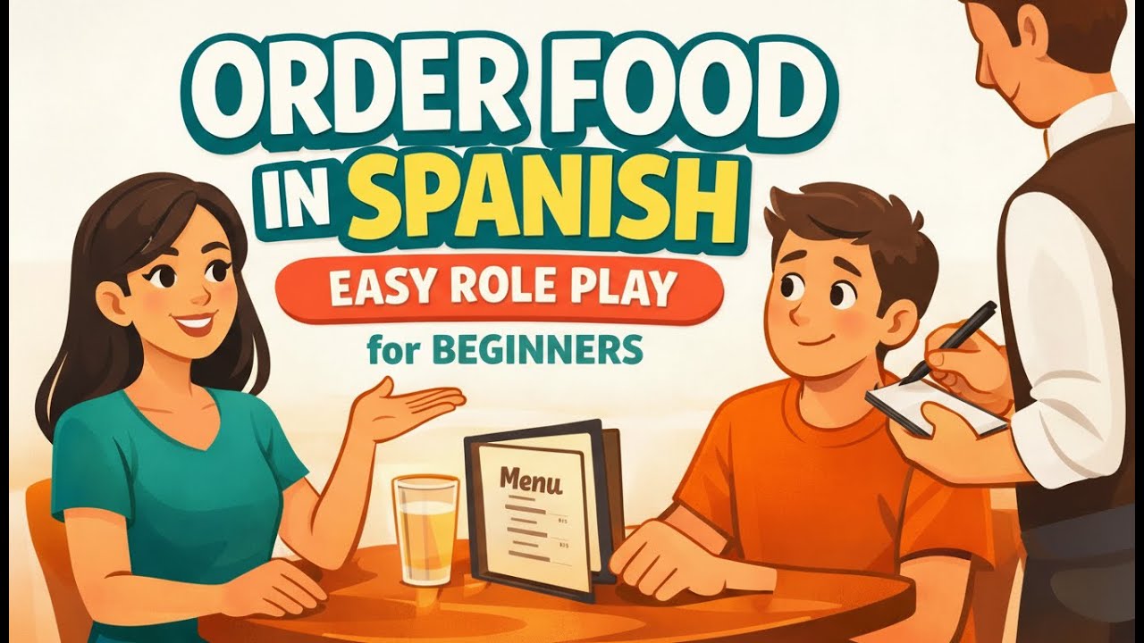 Order Food in Spanish | Easy Restaurant Role Play for Beginners