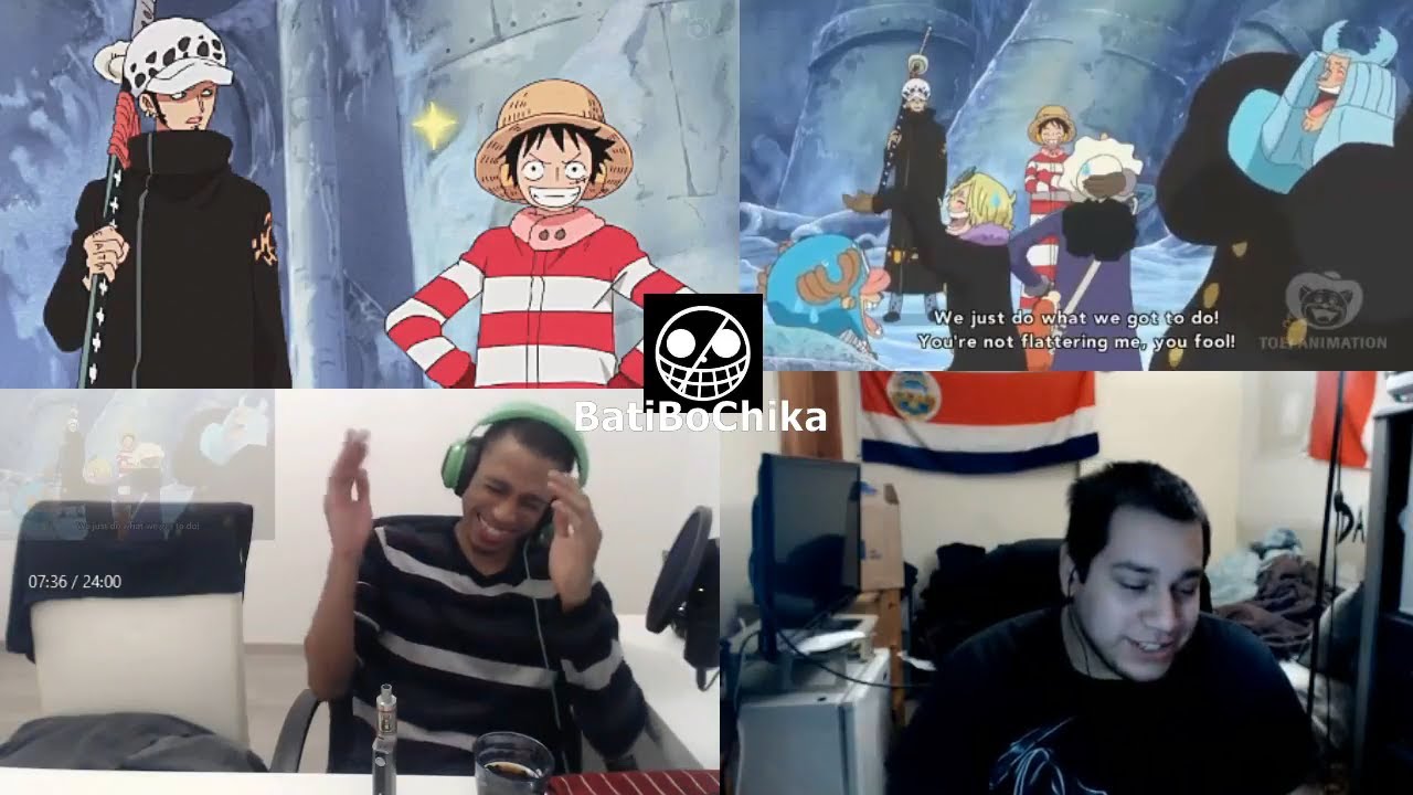 Strawhats discuss Alliance with Law (funny) Reaction Mashup
