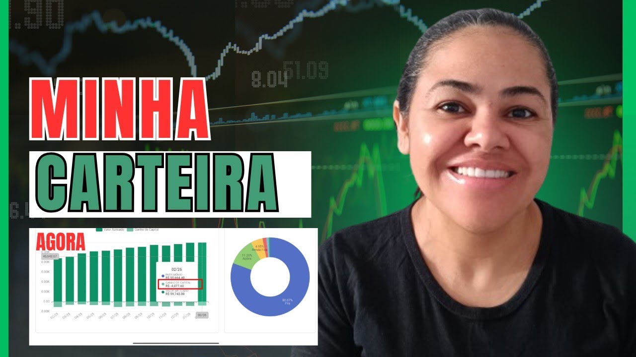 ATUALIZAÇÃO DA MINHA CARTEIRA AGORA, SE VALORIZANDO #diaristainvestidora #investimentos 