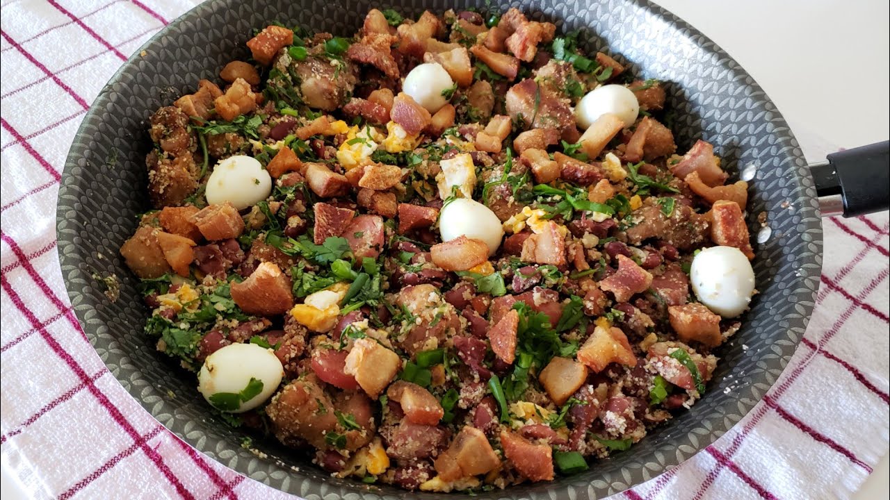 Como fazer Feijão Tropeiro (PASSO A PASSO) - Receita deliciosa!! #comidamineira
