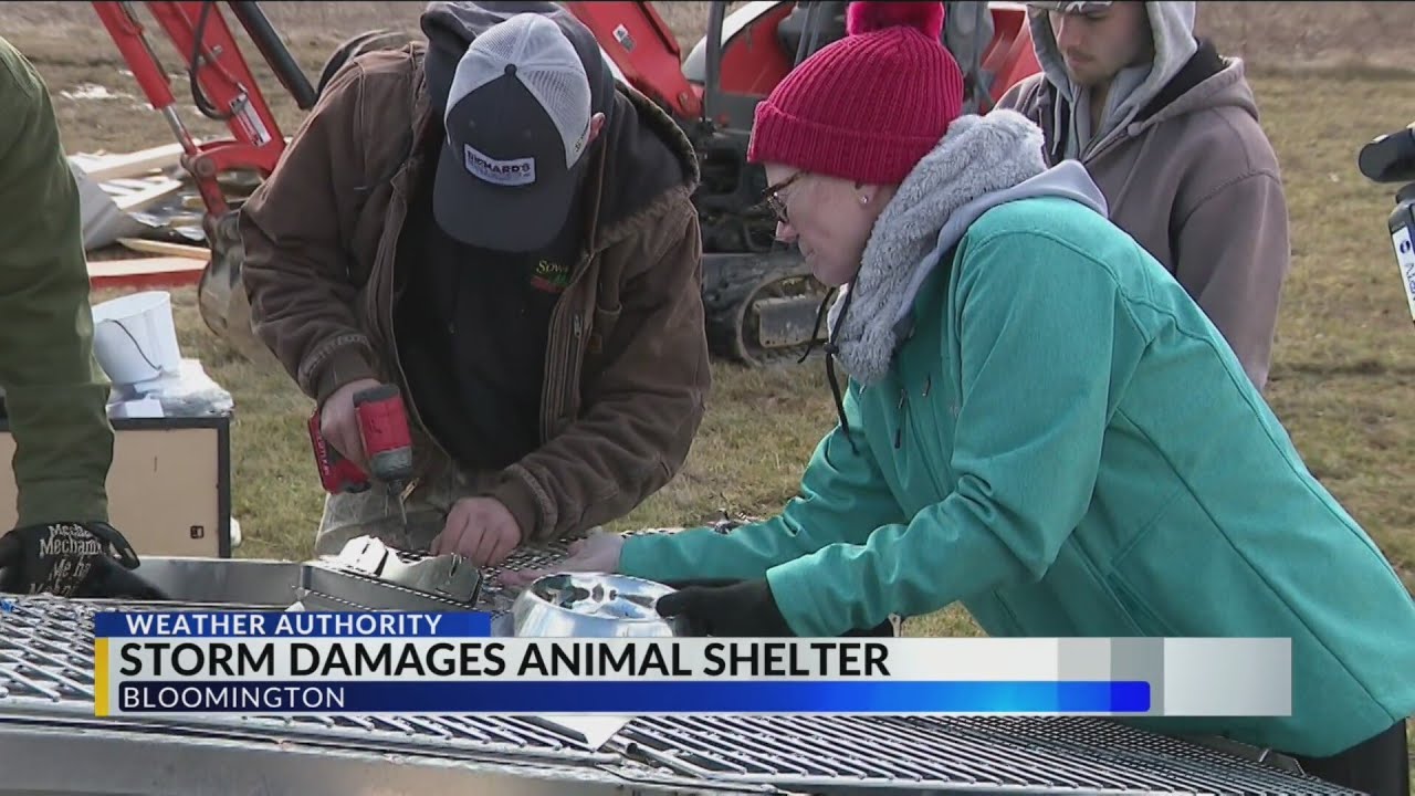 Severe storms damage animal shelter in Bloomington