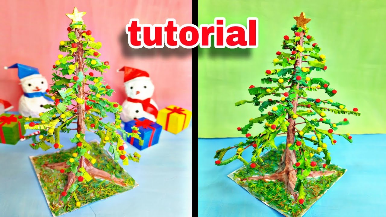 how to make a paper christmas tree | 3d paper christmas tree