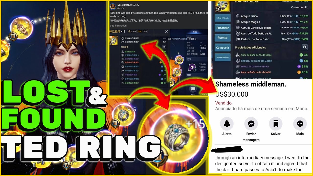 TED RING EUQIP ОТ NIGHTGODSESQ? КТО КУПИЛ 30K$ KY NightGodSESQ? | FF VS HOF | MIR4