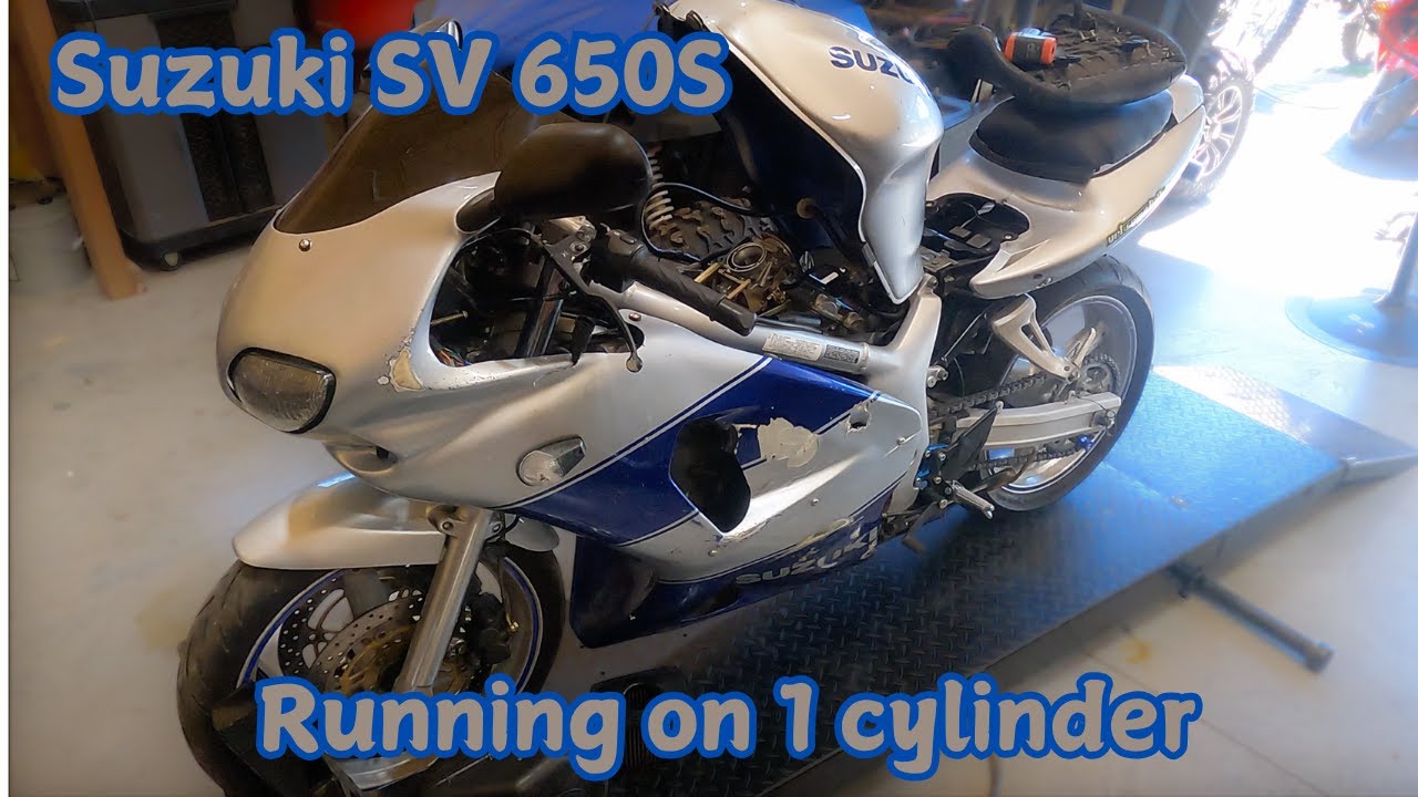 Suzuki SV650 Running on 1 cylinder.
