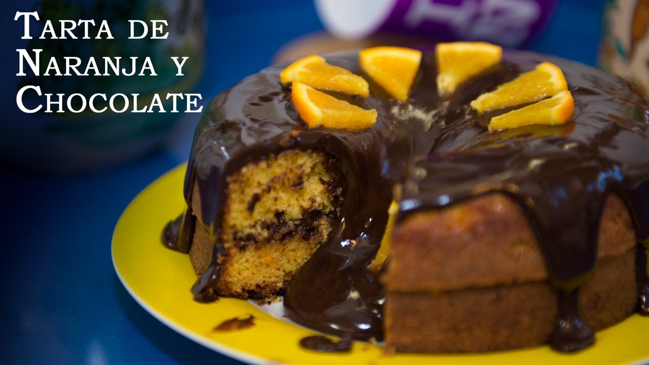 Tarta de Naranja y Chocolate Facil y Riquisima