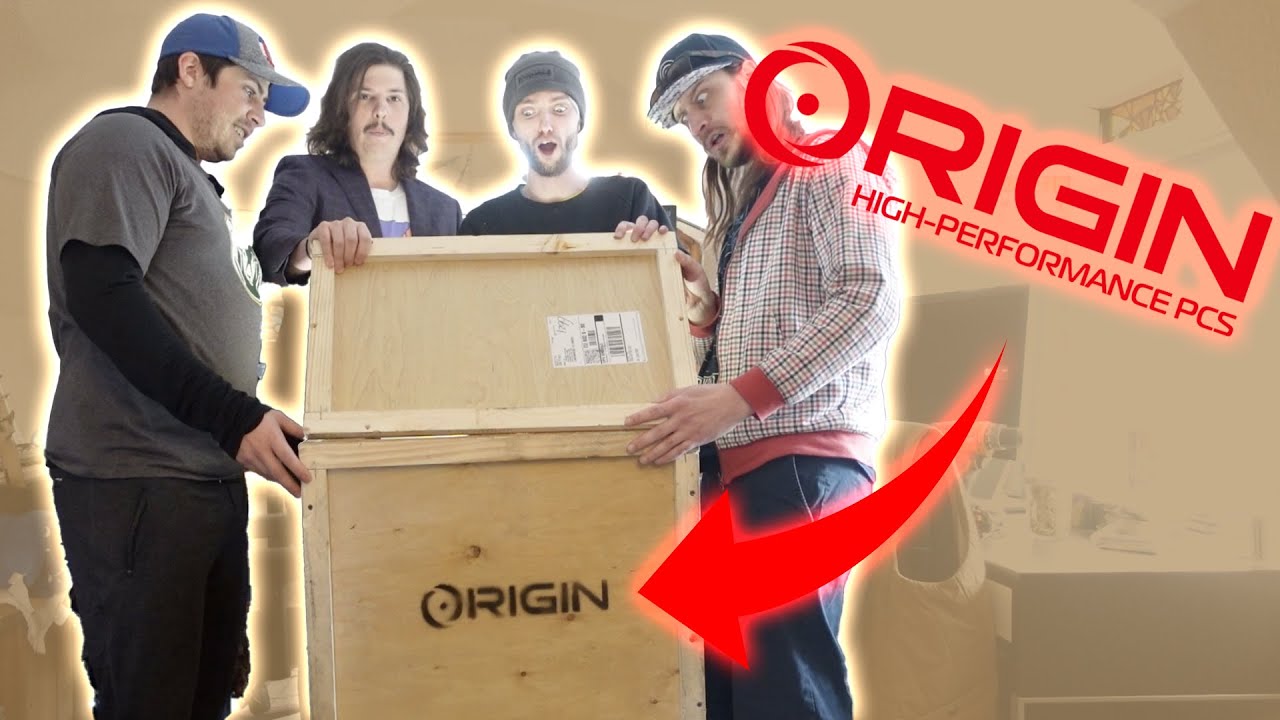 UNBOXING MY $5000 CUSTOM BUILT ORIGIN PC!