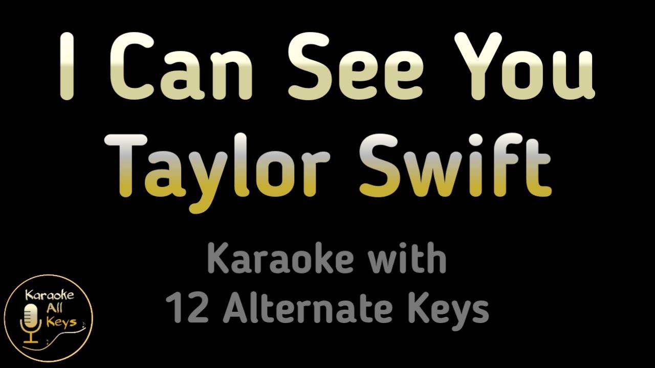 Taylor Swift - I Can See You Karaoke Instrumental Lower Higher Male & Original Key