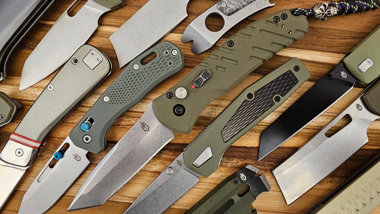 TOP 10 Gerber EDC Knives - Best Gerber Pocket Knives? || Episode 9. || 10 Green Handles from Gerber