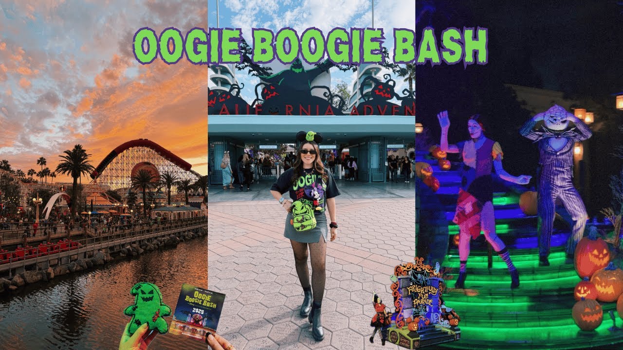 Day 1 | DISNEYLAND VLOG! California Adventure, Oogie Boogie Bash, Frightfully Fun Parade, & food!