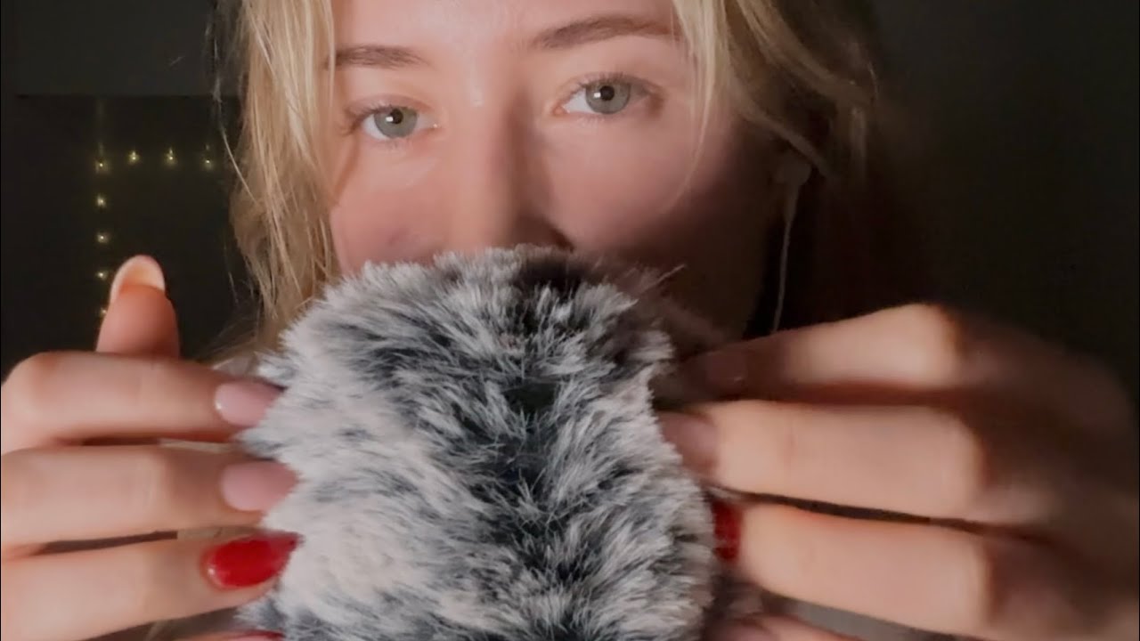 ASMR Mouth Sounds With Visuals & Fluffy Mic Sounds (Tingles Guaranteed)