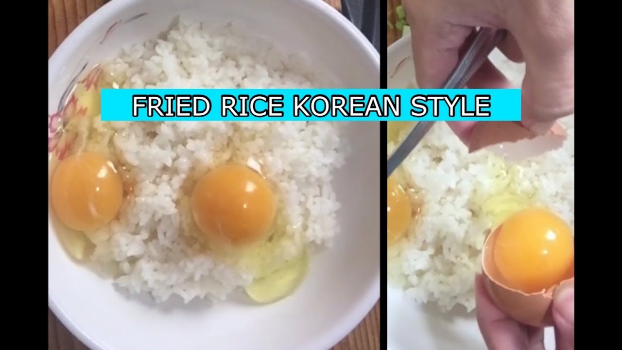 FRIED RICE KOREAN STYLE FOR BREAKFAST