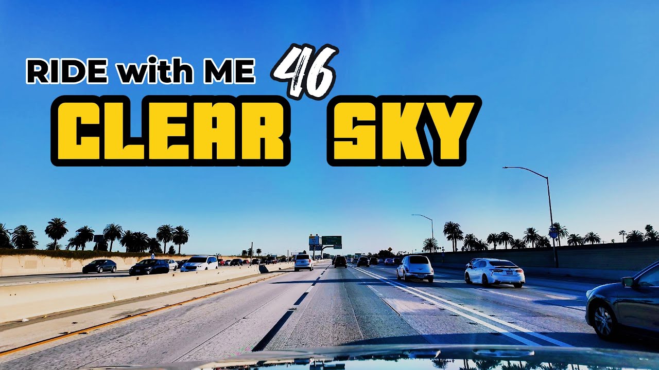 Ride with Me 46 : ASMR Clear Sky: Porsche Cayenne Drive in California (No Talking)