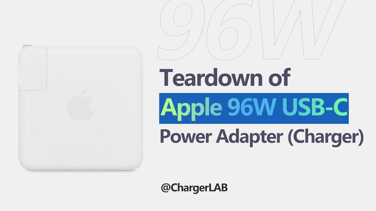 Разборка адаптера питания Apple USB-C мощностью 96 Вт (зарядное устройство) A2166