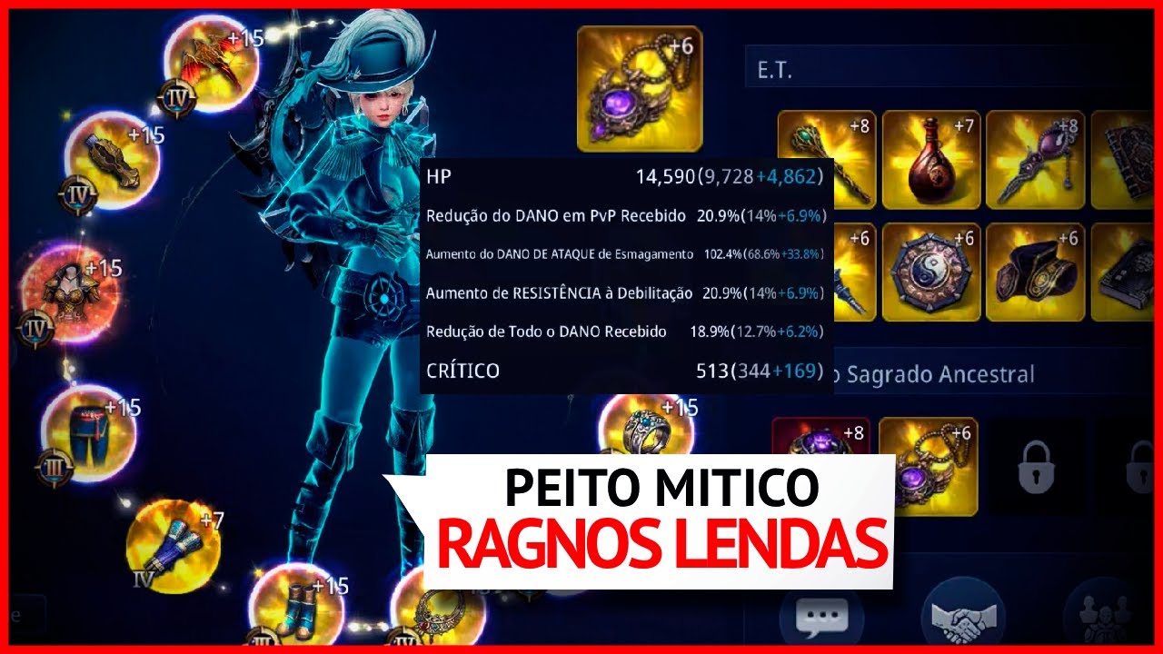 ARBALISTA 730K COLAR DE RAGNOS LEND&Aacute;RIO E PEITO MITICO, MUITO CRITICO - MIR4