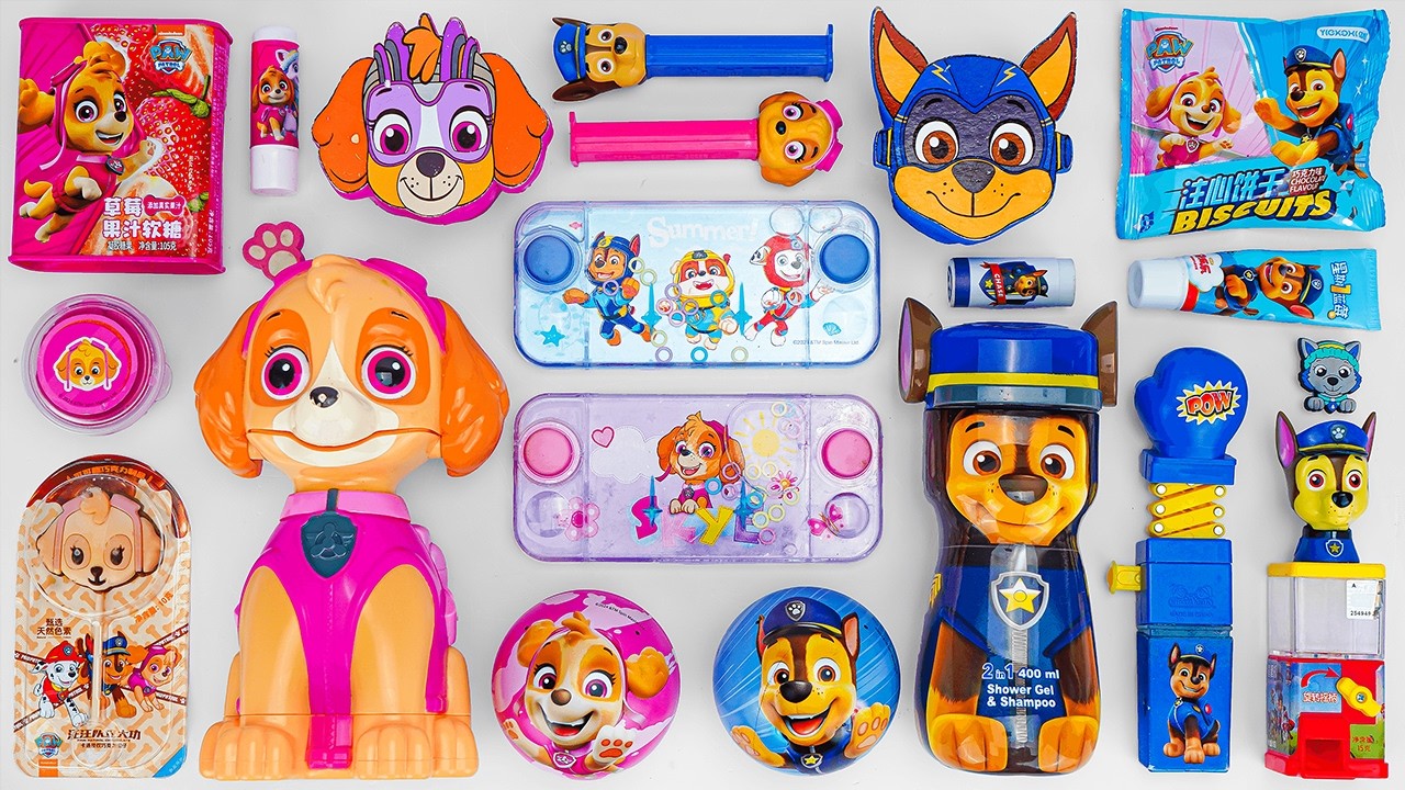 106 Minutes Satisfying with Delightful Unboxing Paw Patrol Chase & Skye Candy Toys Collection 🐾🍓