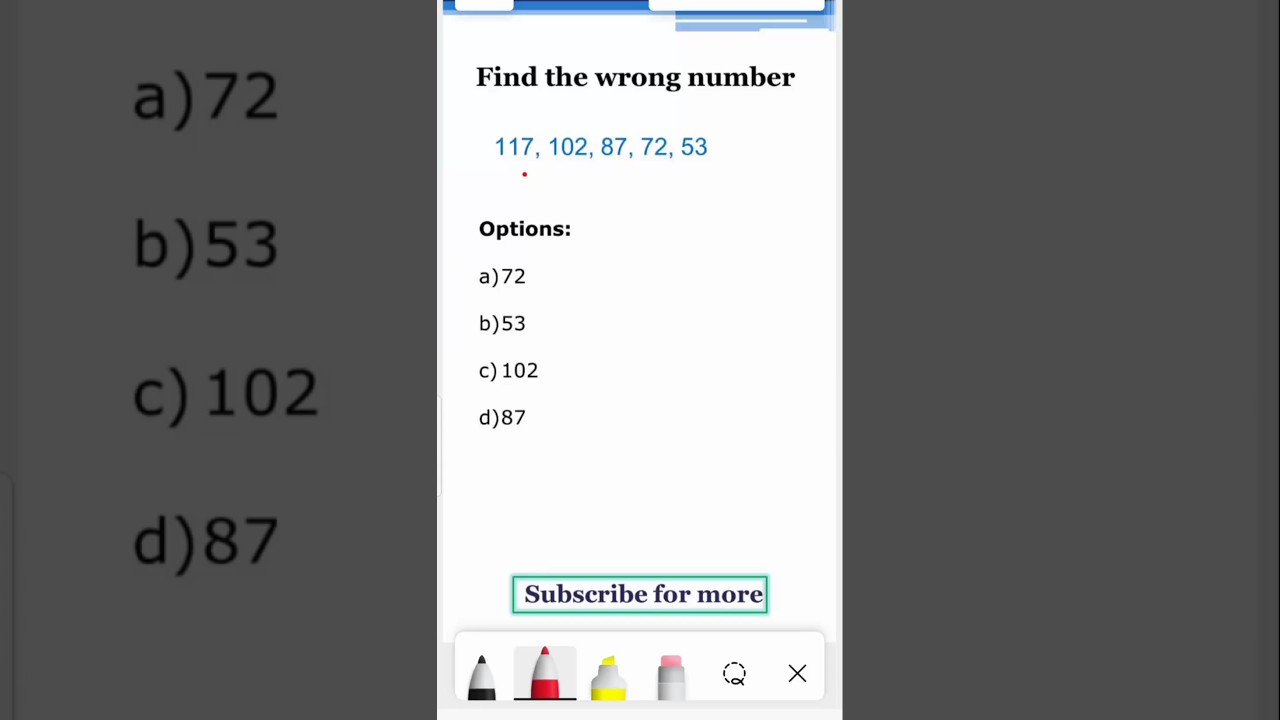 Wrong Number Series | Number Series Trick | Bank exams #ytshorts #shorts #numberseries