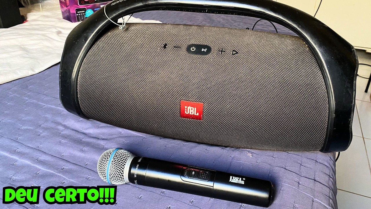 😍COMO LIGAR MICROFONE EM QUALQUER CAIXA DE SOM JBL  OU OUTRAS CAIXAS DE SOM