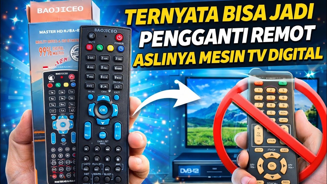 Remot penganti remot tv digital universal 