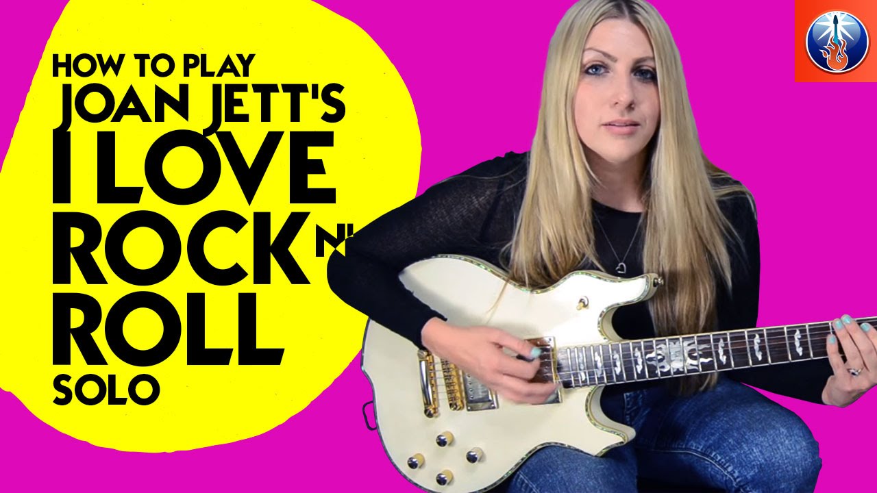 I love Rock and Roll Guitar Lesson - How to Play Joan Jett's I love Rock N' Roll Solo