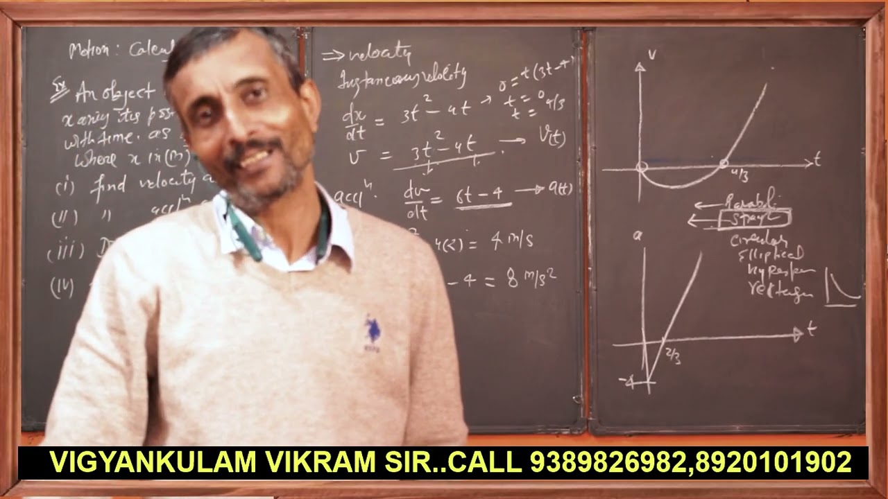 JEE NEET LEVEL PHYSICS || MOTION IN A PLANE  || VIGYANKULAM || Vikram Sir  || LEC [ PHY1103102026 ]
