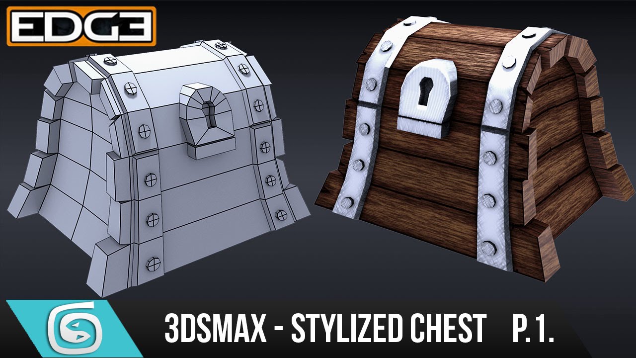 3Ds Max Tutorial for Beginners - How to create a Stylized Chest - Modelling [Part 1]