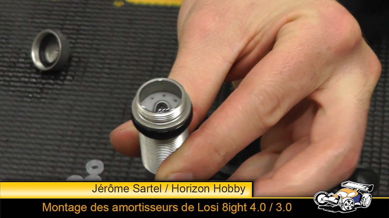 Montage des amortisseurs de Losi 8ight 4.0/3.0