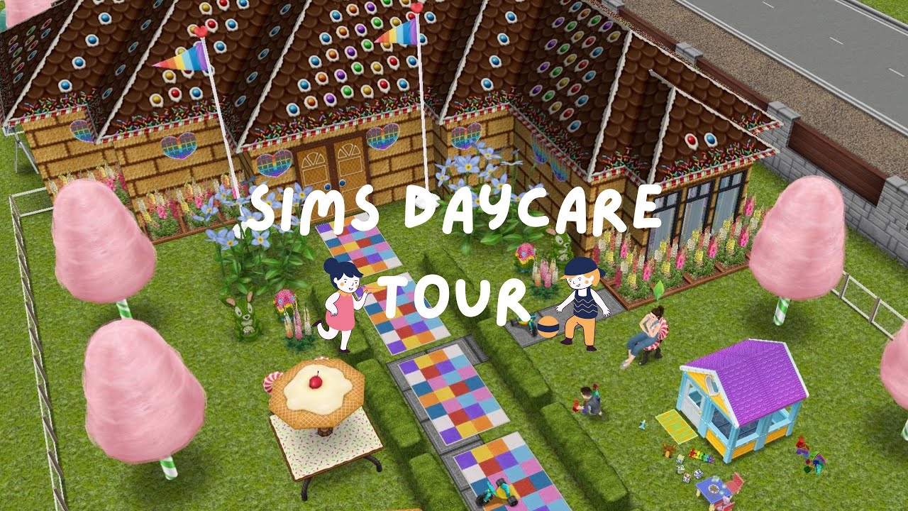 Sims Freeplay | Daycare Tour by onedaysims 🧒🏻👧🏻🌈🪁