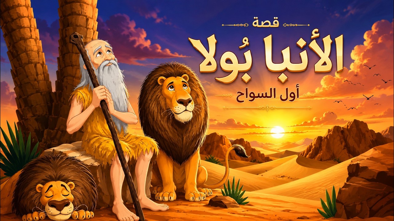 قصة الانبا بولا أول السواح كرتون للأطفال