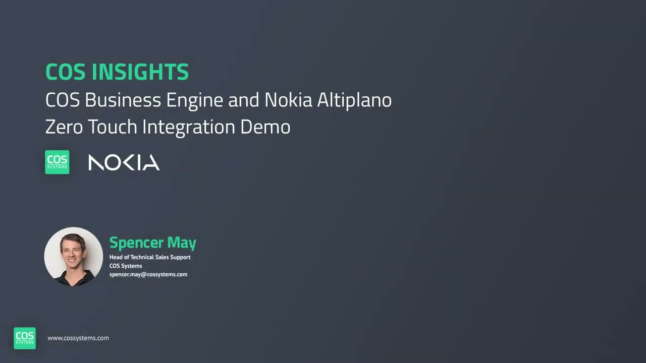COS insights  Nokia Altiplano Integration