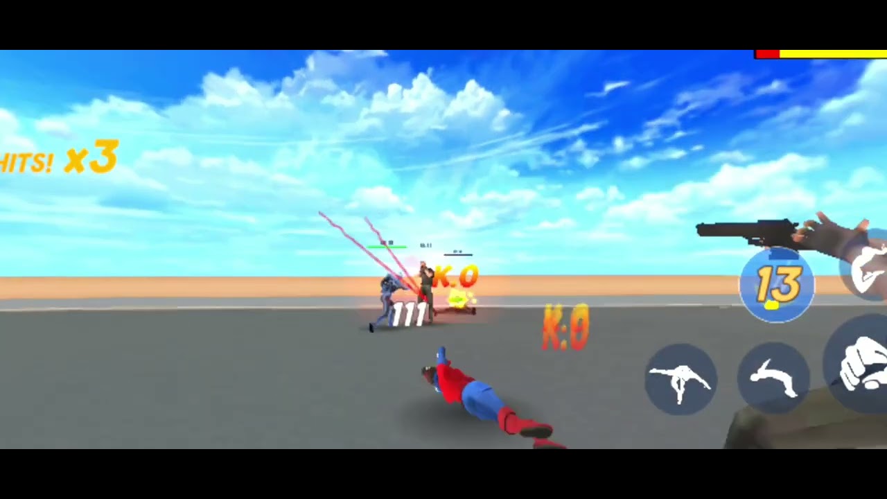 Spider fighting gime gameplay spider🆚 girel vilen fight spider man👊🤯