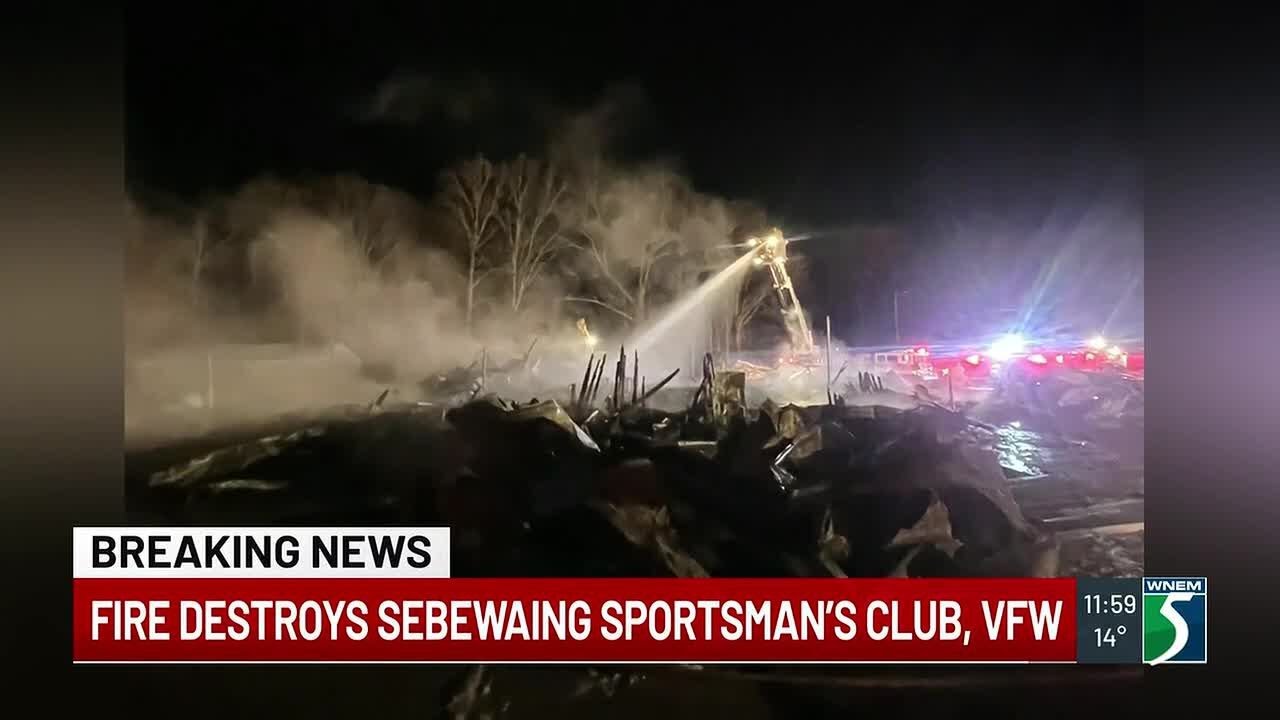 Fire destroys Sebewaing Sportsman's Club and VFW