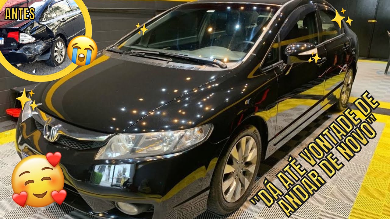 TRANSFORMAMOS O CIVIC COM O POLIMENTO E A VITRIFICAÇÃO!