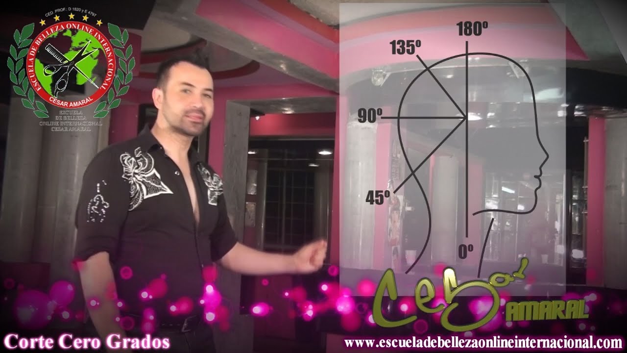 CORTE 0 GRADOS  escuela de belleza online internacional