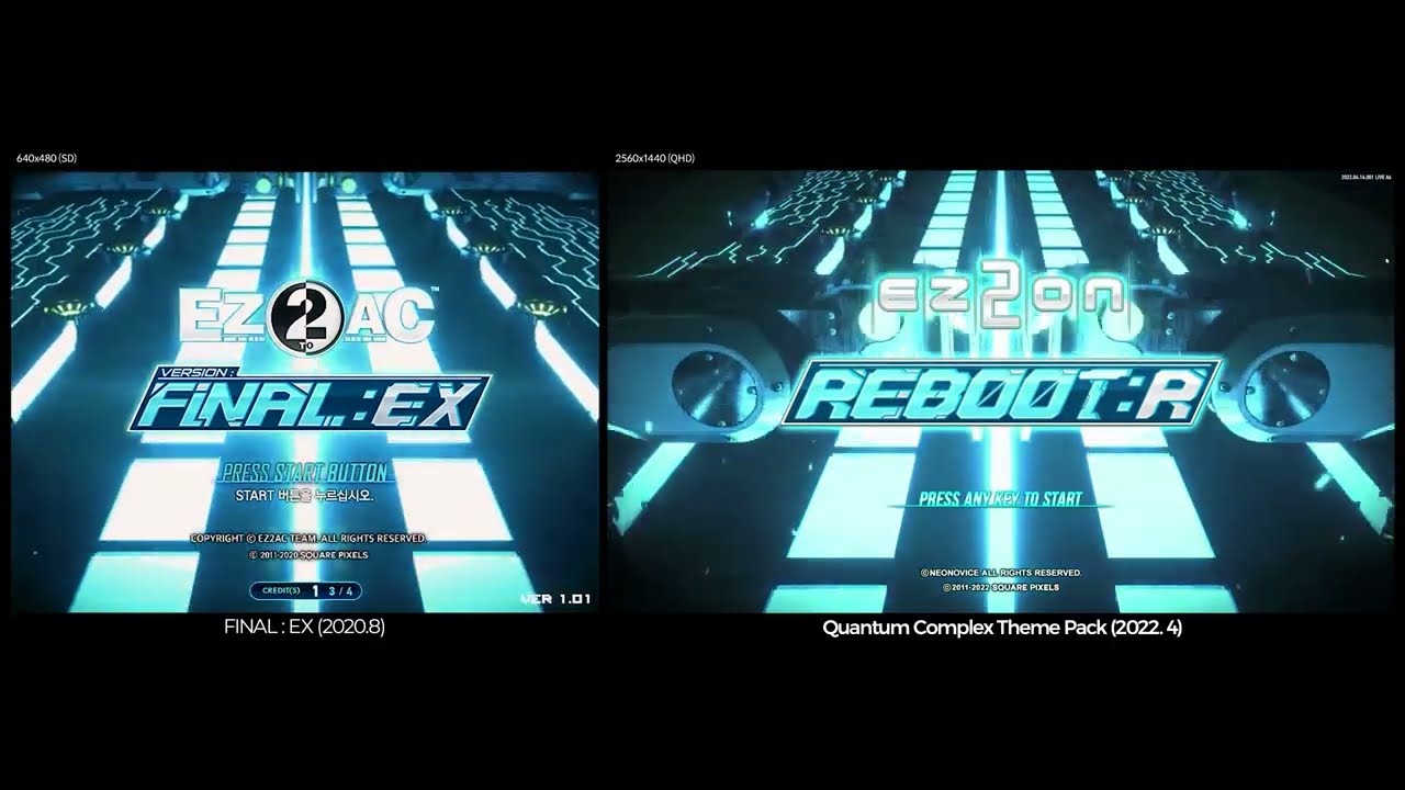[EZ2ON Reboot : R] Quantum Complex Theme Pack (EZ2AC vs EZ2ON)