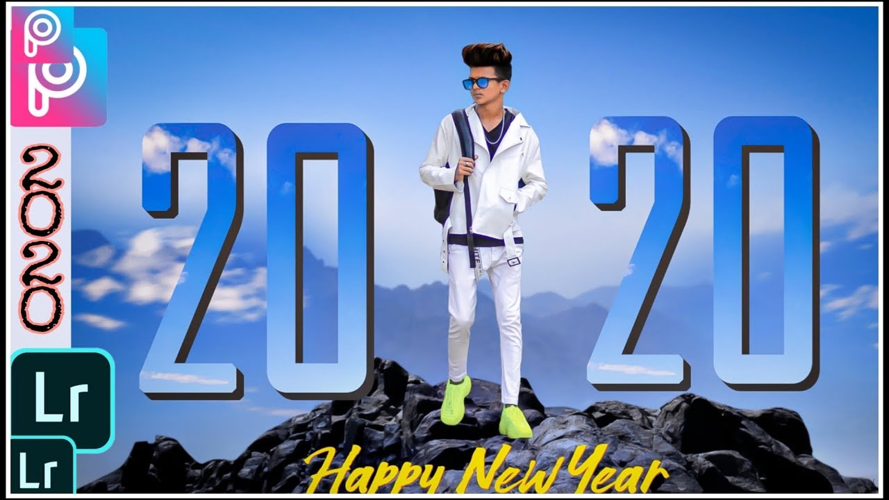 SE - PicsArt Happy New Year 2020 Editing Tutorial | Creative Photo Editing | Lightroom Retouching