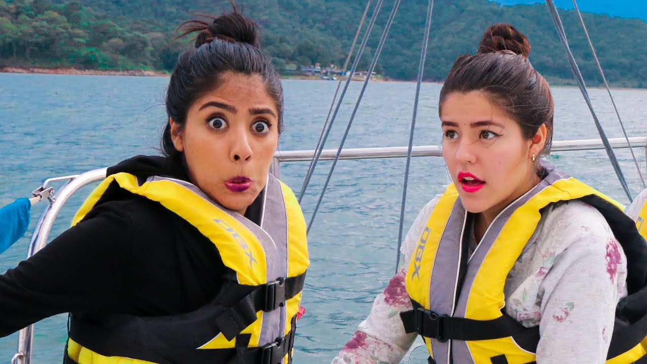 KAREN CASI SE CAE DEL BARCO Y SUSTO A LESSLIE EN LA NOCHE | LOS POLINESIOS VLOGS