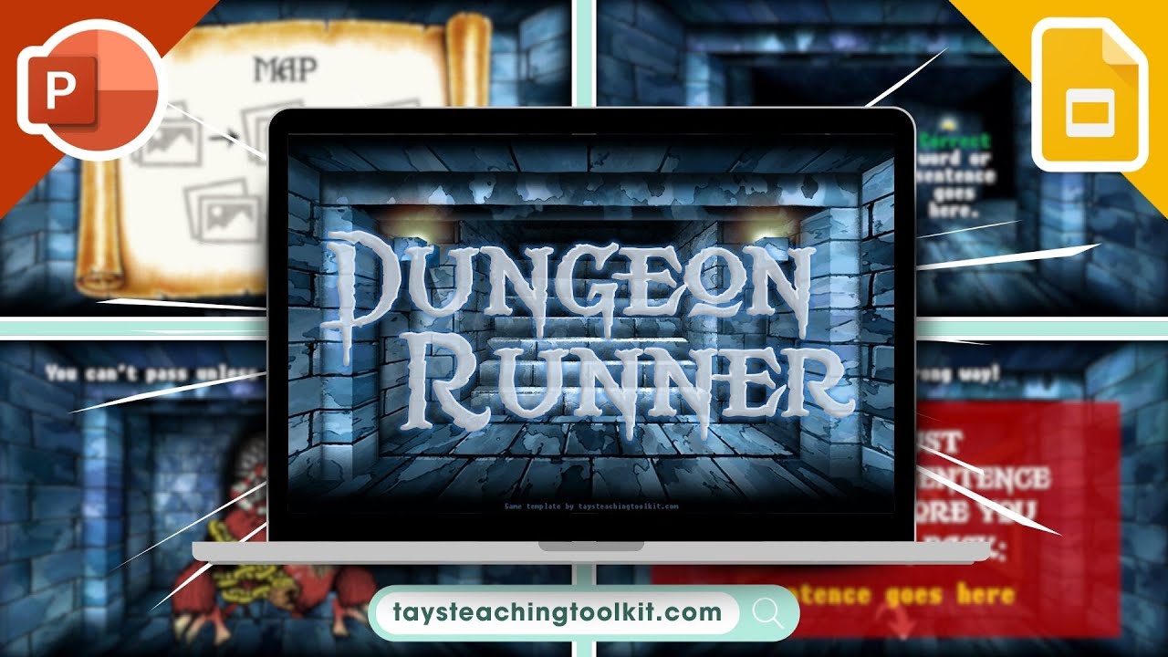 DUNGEON RUNNER | Free PowerPoint & Google Slides Review Game