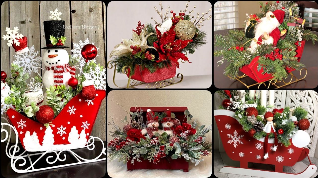Wow! Christmas sleigh decoration ideas/30+ ideas about Xmas sleigh 2024