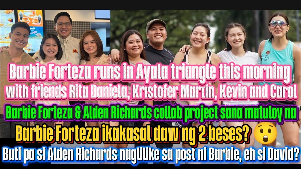 Barbie Forteza runs in Ayala triangle this Sunday with friends Rita Daniela, Kristofer Martin et al
