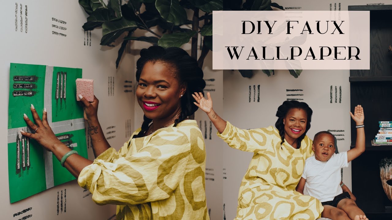 DIY Faux Wallpaper