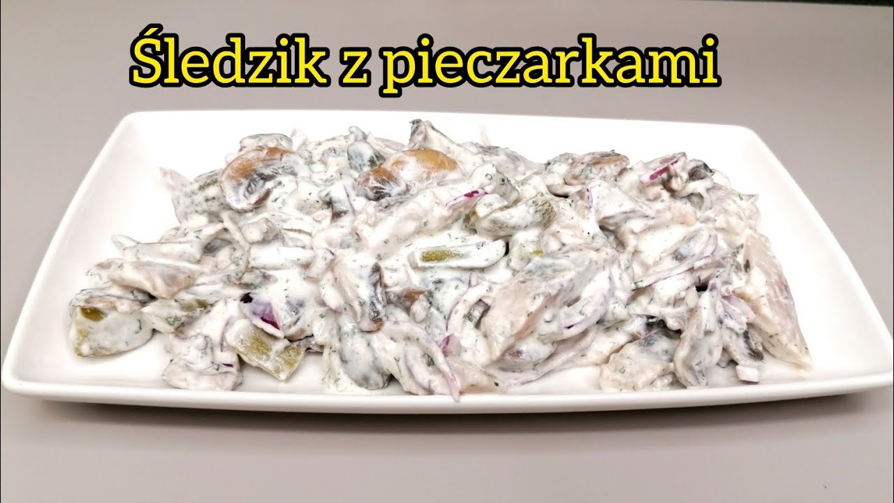 Śledzie z pieczarkami, prosty i szybki przepis na śledzie