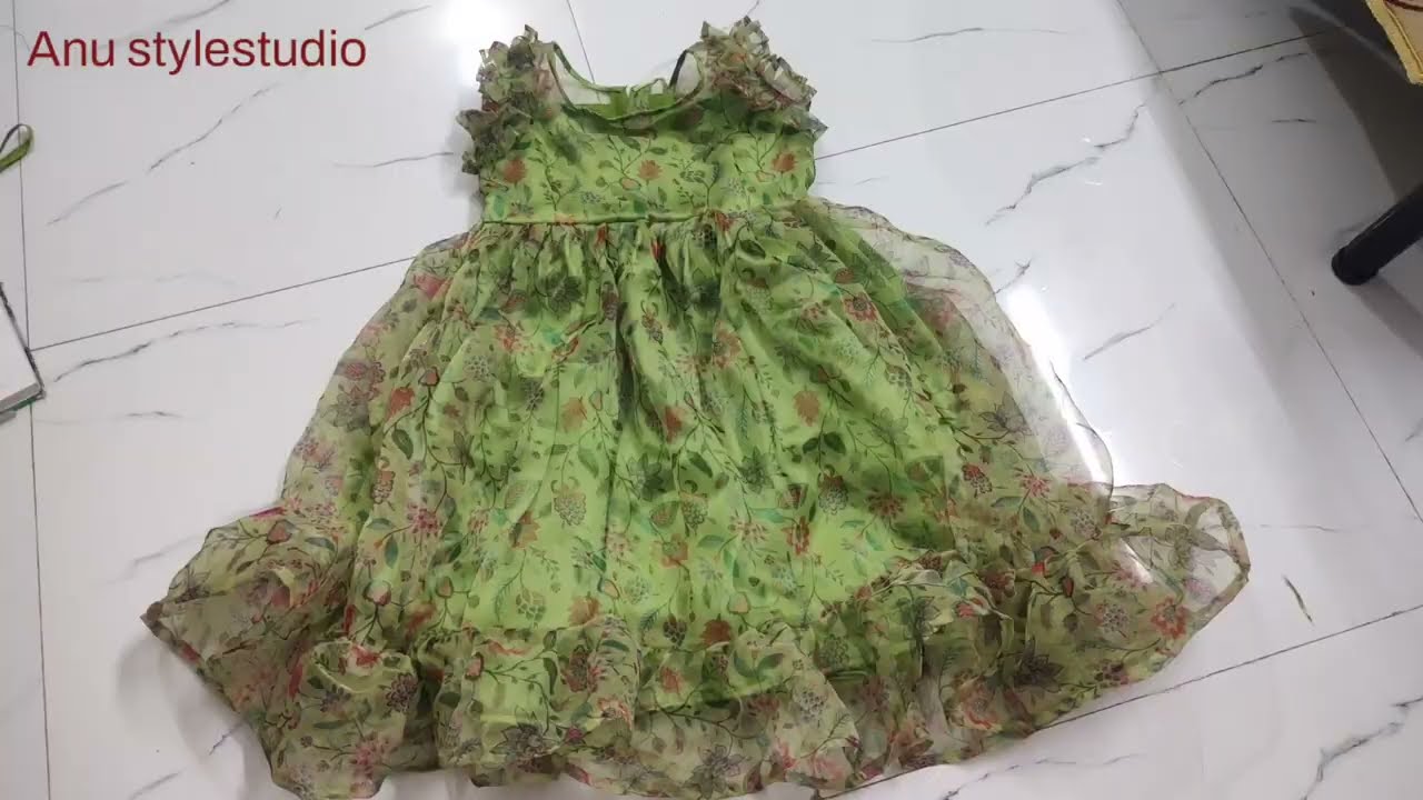beautiful baby girl frock cutting and stitching #boutiquedesignstudio #blouse #boutiquestyle #