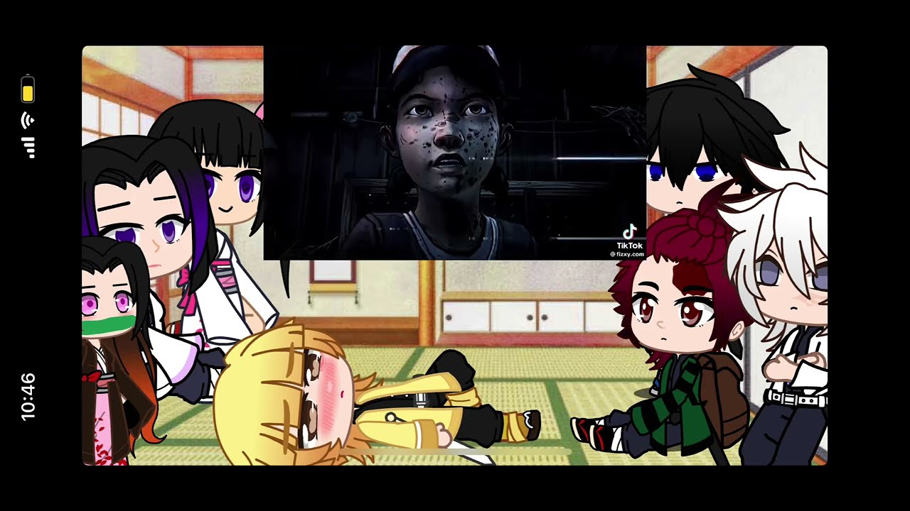 Demon slayer react to F!Y/n as Clementine!