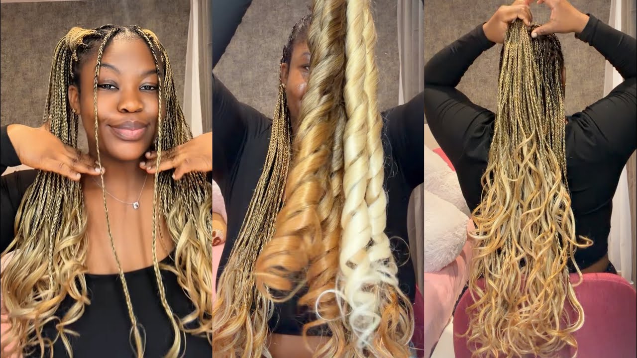 ✨ French curl braids and more. 💆🏽‍♀️ 🎥