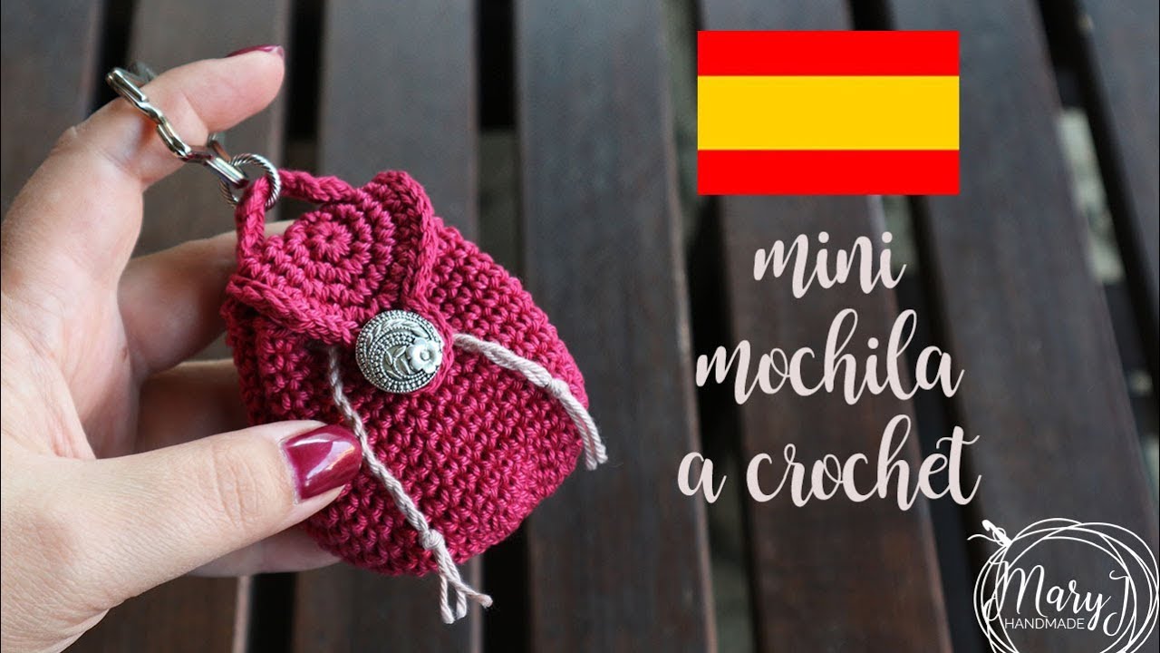 mini mochila tejida a crochet | MARYJ HANDMADE