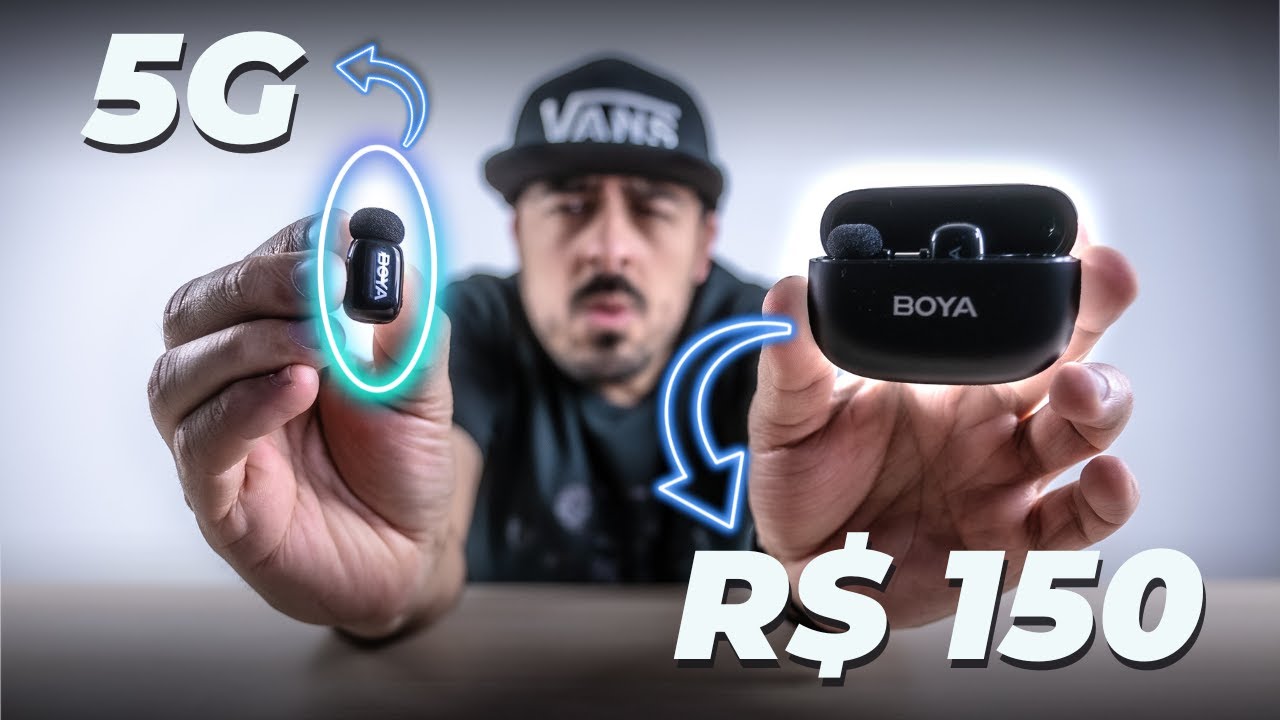 TESTEI O BOYA MINI – O Microfone Sem Fio de R$150 é BOM? (Unboxing e Review)