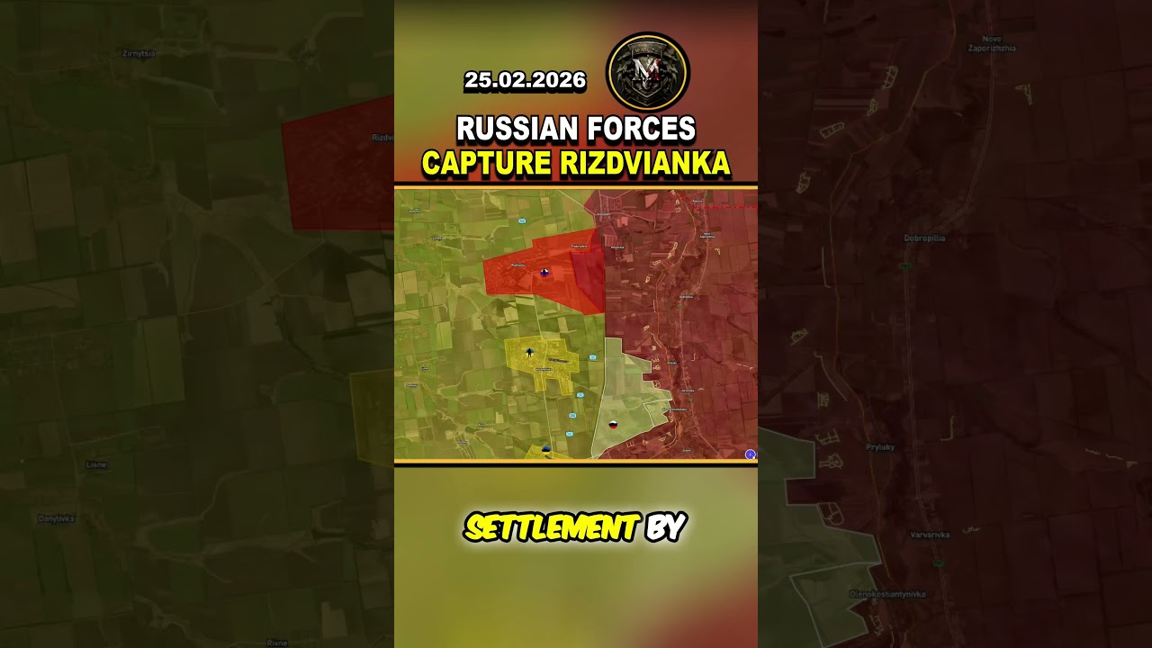 🚨 EASTERN FRONT CONTROL: RIZDVIANKA SECURED IN ZAPOROZHYE #russia #ukraine