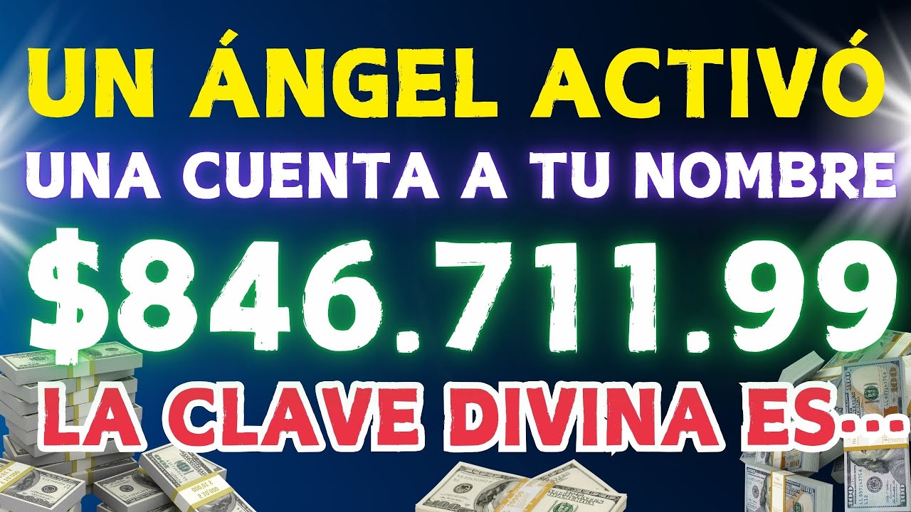 DIOS DICE: 💲846.711,99 TE SERÁN ENTREGADOS AL FINALIZAR ESTA ORACIÓN 🙏🔥 ¡LA ABUNDANCIA ESTÁ TOCANDO.